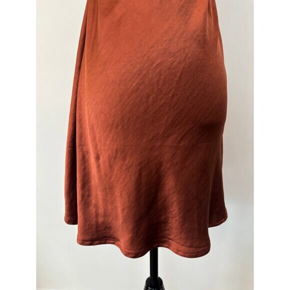 Motel Rocks Pavila Slip Mini Dress in Rust  Large - Picture 7 of 14